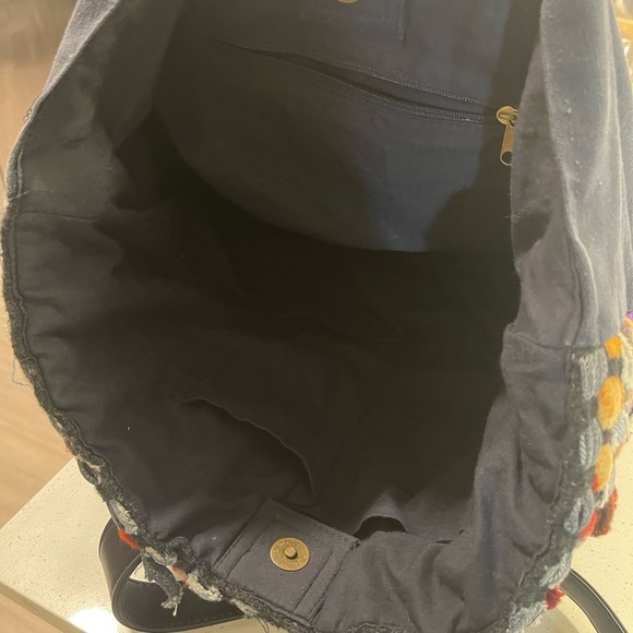 Women's Unbranded Bags Recycled Demin & Cotton Tote/Book Oversized Purse Boho - Picture 7 of 9